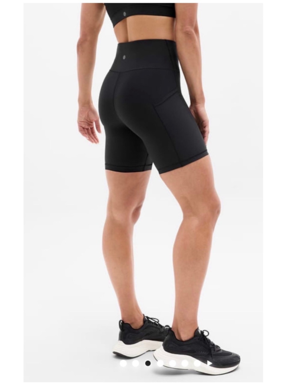 Women's Athleta Interval Stash 7" Bike Shorts Black Size S